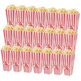 Tebery open-top popcorn boxes designed for easy serving during movie night.