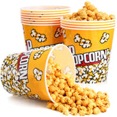 Tebery 12-pack popcorn buckets ready for sharing during movie night