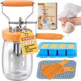 TeeMars Butter Churner 34oz mason jar for fresh, homemade butter.