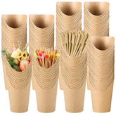 Teemumu 12 oz charcuterie cups with sticks for elegant servings