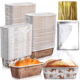 Teenyyou Christmas paper loaf pan patterns for festive baking and easy serving