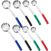 Teenyyou 8-pcs red solid spoon set with precise portions for daily meals