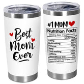 TEEZWONDER 20oz tumbler with lid for mom, ideal birthday gift for hot coffee or cold water.