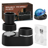 Tegrace reusable double pods kit base for easy refilling of espresso pods
