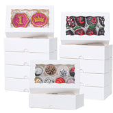 TEMLQPACK bakery box with window showcasing pastries for gifting.