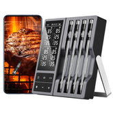 TEMMIO wireless thermometer display with backlit screen for clear cooking temps