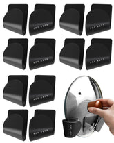 Tendiren pot lid organizer mounted on cabinet door for space-saving storage
