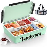TENDWARE Snackle Box insulated bag shows on-the-go entertaining with warm, fresh snacks.