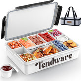 TENDWARE Snackle Box with insulated bag keeps hot snacks warm during beach trips