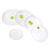 TENINYU 5-piece microwave plate covers nest for compact kitchen storage