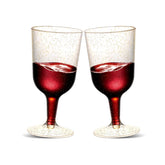 TENYASEN gold glitter 6oz wine glass shines for dessert wine service