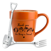 TEOUIOS Thank You Friend mug with double-sided print for daily nostalgia.