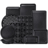 Terlulu 10-piece baking pans set: large cookie pan for even browning and easy release.