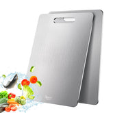 TESFLY 2-pack titanium cutting board for durable, heavy-duty prep tasks