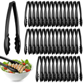 Tessco 50pcs plastic tongs pack for bulk buffet use.
