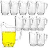 Tessco for you 60oz clear pitcher with handle for easy pouring.