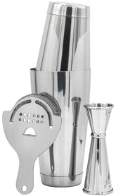 Art of Craft pro cocktail shaker set with Boston tins 18 oz and 28 oz for smooth shakes.