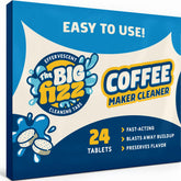 The Big Fizz descaler tablet pour restores clean brewing pathways.