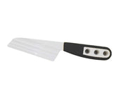 The Cheese Knife BKP2 blade close-up highlighting heat and stain resistance for precise cheese cutting.