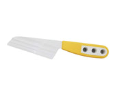 The Cheese Knife OKP2 unique blade keeps cheese neat on the board.