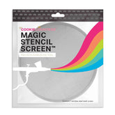 The Cookie Countess Magic Stencil Screen in stainless steel for precise, clean airbrushing.