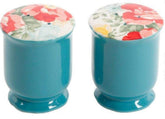 The Pioneer Woman vintage floral salt shaker adds rustic charm to everyday meals.