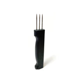 The Sausage Maker Sausage Pricker Tool with three sharp prongs for venting air pockets.