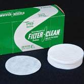 The Schlueter Company small milk strainer disk for quick flow in dairy filtration