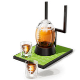 The Wine Things football decanter adds dramatic design for stylish game-day pours.