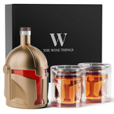 The Wine Things Galaxy helmet decanter elevates your home bar with a futuristic centerpiece.