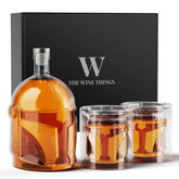 The Wine Things Galaxy helmet decanter adds a striking centerpiece for a stylish home bar.