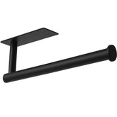 theaoo under-cabinet paper towel holder, matte black, front view for organized counters.