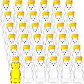 Thenshop honey bear bottle clear 8oz for easy honey dispensing at home