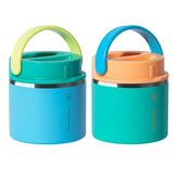 ThermoFlask 20oz food jar pink-blue pack for organized family lunches.