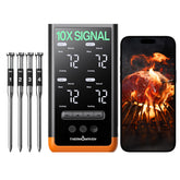 ThermoMaven G4 base display shows real-time readings for precise cooking.
