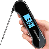 ThermoMonster auto flip display for easy reading from any angle.