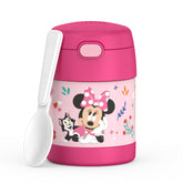 Thermos FUNtainer 10oz food jar with push-button lid for easy lunch access.
