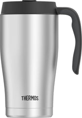 Thermos 22oz mug flip-up lid for easy use and cleaning.