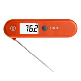ThermoWorks SIZZLE instant-read display shows temperature quickly for precise cooking checks.