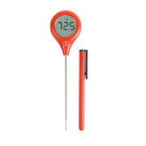 ThermoWorks ThermoPop 2 front view in cayenne red for precise timing in sizzling dishes