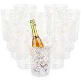 Tiawudi 12-pack gold glitter ice buckets for weddings and parties