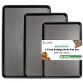 Tiawudi baking sheet set large 17.5x11.7 inches for bulk batches with even browning.