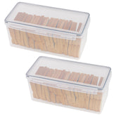 Tiawudi bread box pack front showing two large containers for counter storage.