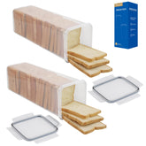 Tiawudi bread box tall 2-pack on counter showing organized kitchen storage and accessibility