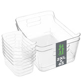 Tiawudi clear storage bin extralarge ideal for bulky pantry items on shelves