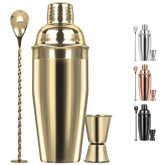 Tiawudi cocktail shaker 24oz with built in strainer for smooth pours.