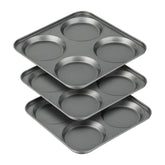 Tiawudi muffin top pan set with four 4-cup cavities for even browning.
