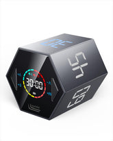 Ticktime Cube Pomodoro timer showcases a compact cube for portable focus.
