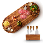 Tidita 30-inch large acacia charcuterie board ready for stylish entertaining