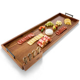 Tidita Acacia 36-inch charcuterie board with handles for easy outdoor entertaining